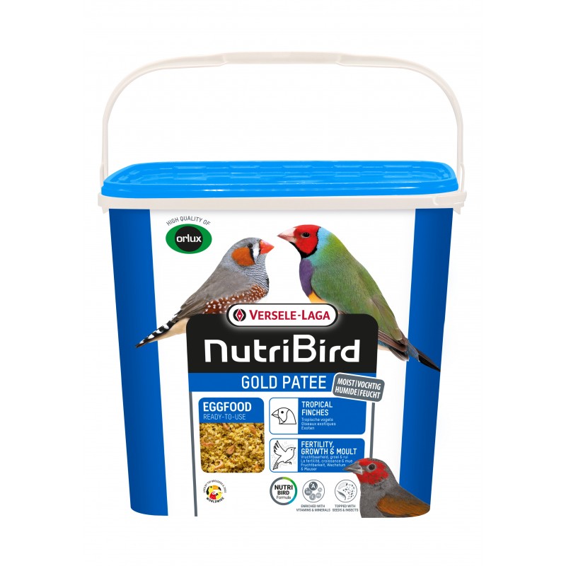 Gold Pâtée Humide Oiseaux Exotiques - 5kg - NutriBird Versele-Laga