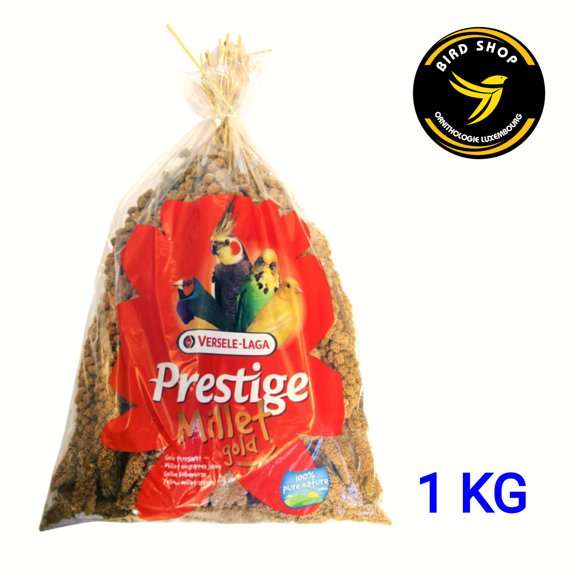 Prestige Millet en Grappes - Jaune 1kg - Graines de millet jaune de qualité - BIRD SHOP ORNITHOLOGIE LUXEMBOURG 