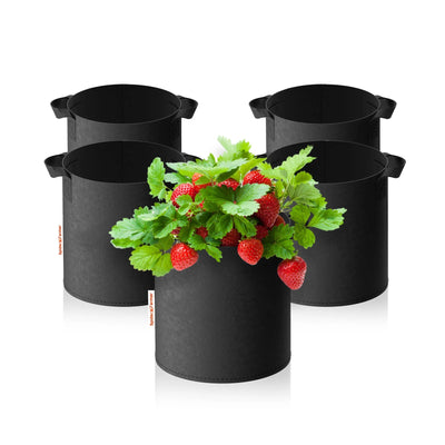 SPIDER FARMER  5 sacs de culture en tissu de 5 gallons (20L) (Pflanzsäcke) - Pots de plantes respirants et réutilisables pour tomates et herbes SPIDER FARMER